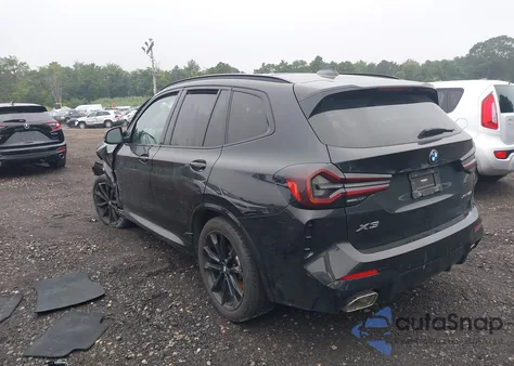 2022 BMW X3 xDrive30I z USA, uszkodzony, nr VIN 5UX53DP05N9L12715